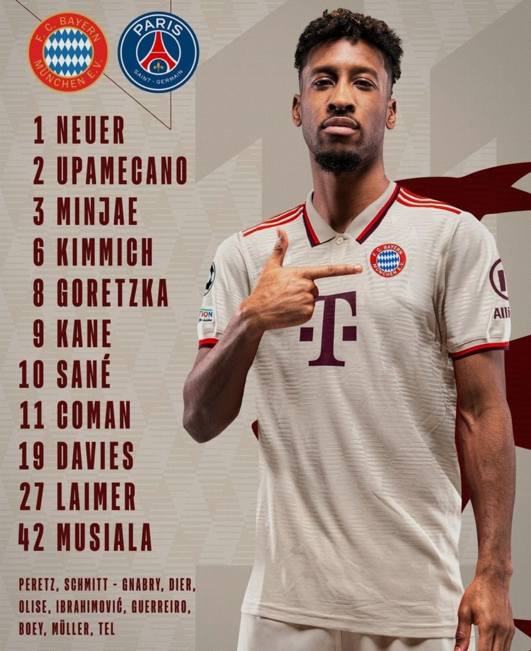 Formazioni ufficiali match Champions League