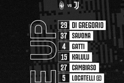 Atalanta-Juventus, le formazioni ufficiali